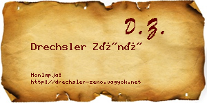 Drechsler Zénó névjegykártya